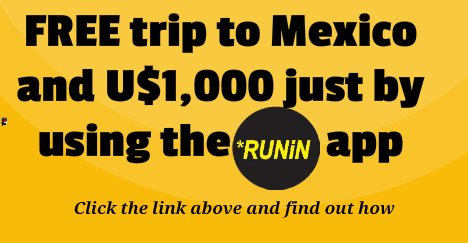 Runin_App's tweet image. How would you like to be in Mexico with U$ 1,000 just by using an app? go here: csrvr.us/?c=1214**|