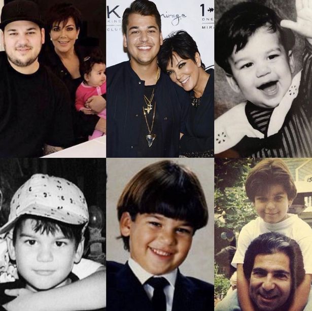 KRIS JENNER WISHES ROB KARDASHIAN A HAPPY BIRTHDAY, WITH A COLLECTION OF PHOTOSBY OFONIME...  