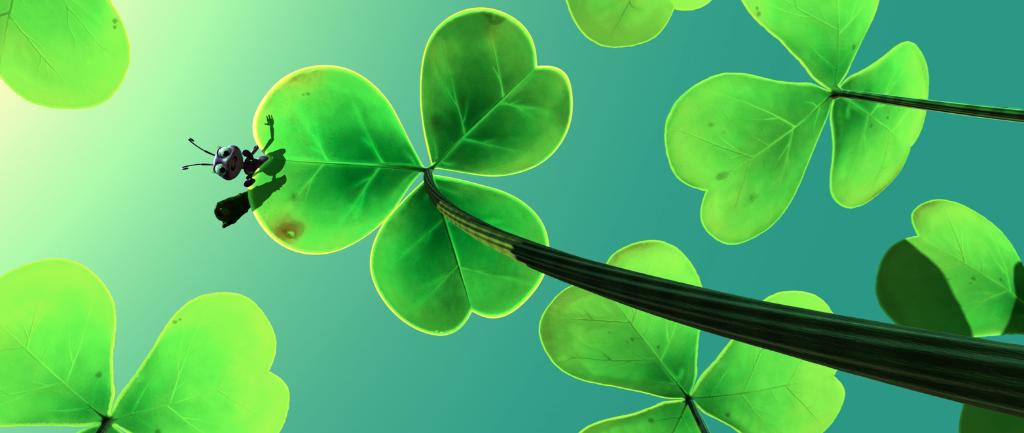 Pixar's tweet photo. They come, they eat, they leaf. #StPatricksDay https://t.co/6Ogg63Hlyv