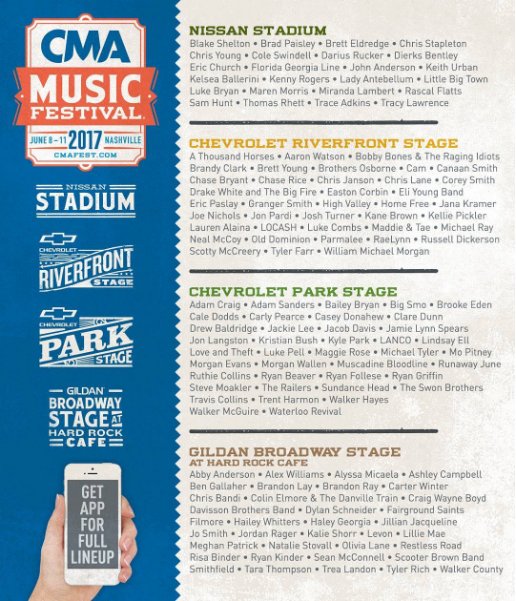 BrandyClarkFans's tweet photo. @TheBrandyClark is playing the Riverfront Stage at #CMAFEST2017! https://t.co/LC4smg3M8M