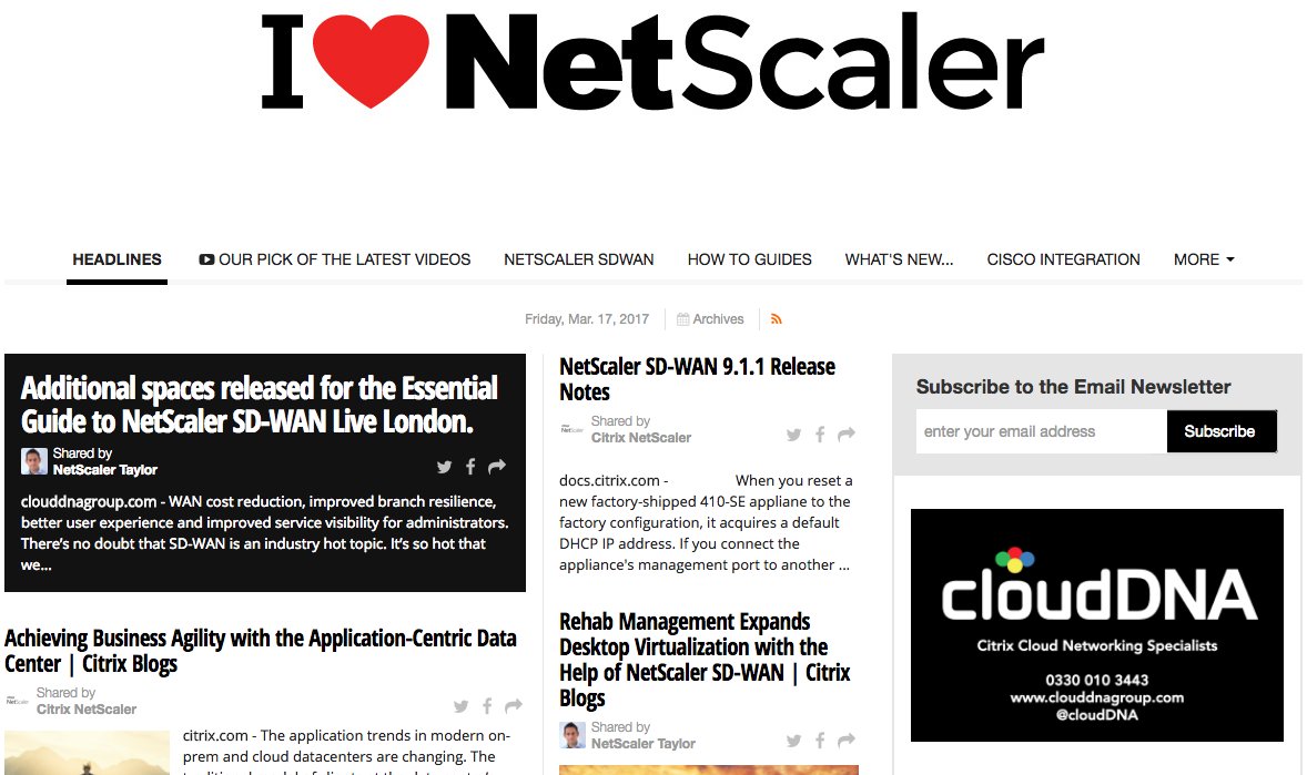 ilovenetscaler.com #NetScaler #news #events . extra spaces released for <a href="/cloudDNA/">cloudDNA</a> NetScaler #SDWAN event