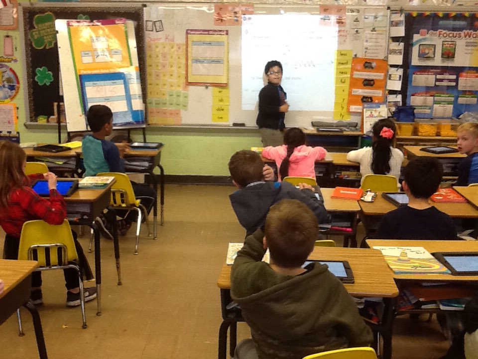 LynnCrest02's tweet photo. 2CS writing, sharing, and solving number stories.  #strategies #peertopeersharing @CoachOsborne https://t.co/Hj9cND0O7P