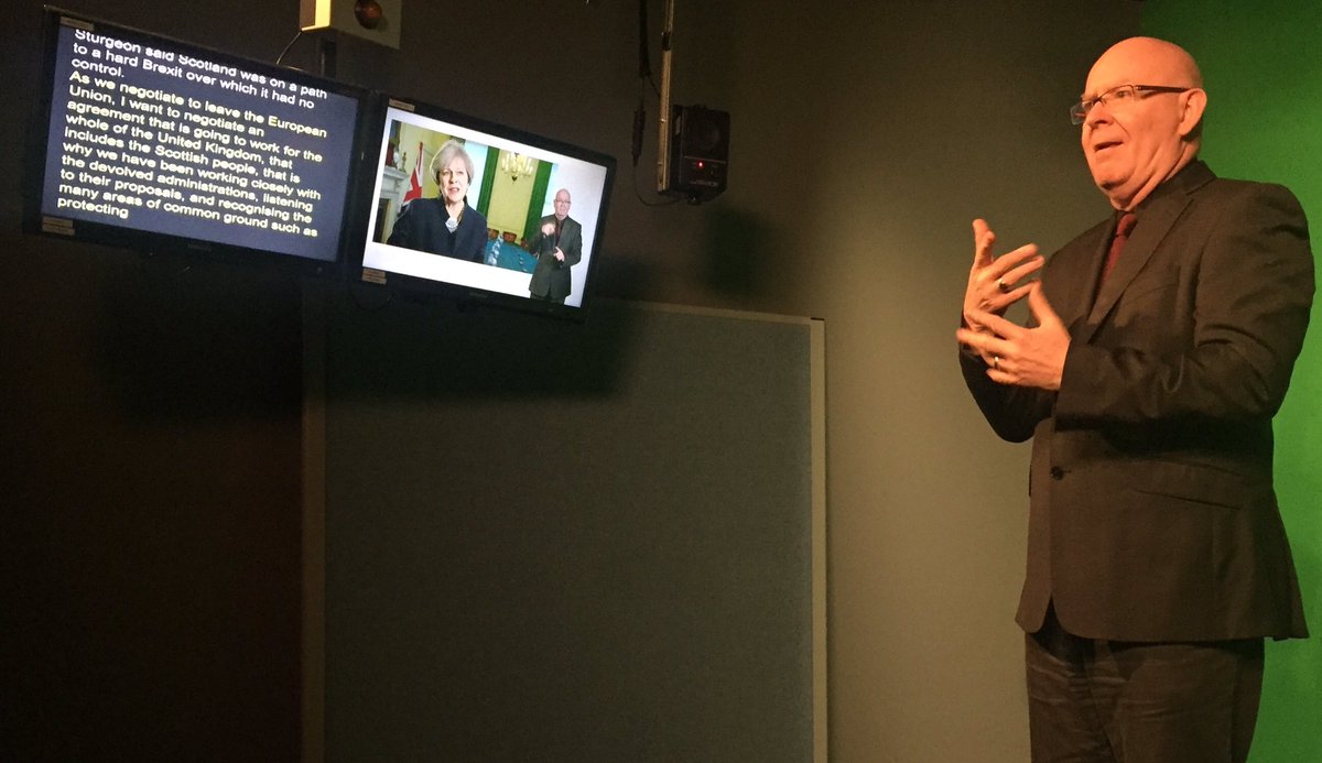 LydsDocker's tweet photo. Clark Denmark will be signing the Breakfast News Live on 18th March at 07.00-07.30. #livesigning #SignLanguageWeek #bbcnews #deaftranslator https://t.co/cK6wAL48Ee