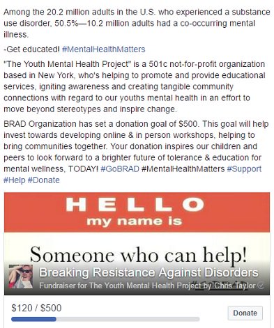 BradOrg's tweet image. #GoBRAD #Education #Donate #MentalHealthMatters 👨‍👨‍👧‍👧 facebook.com/gobradorg/