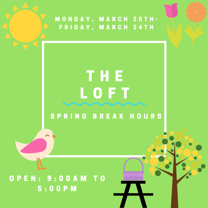 ColumbiaLoft's tweet photo. Here are our hours for next week! Have a very safe and happy spring break!!
#ColumLoft #ColumChi #CCCLoft https://t.co/5TiFau3Umr