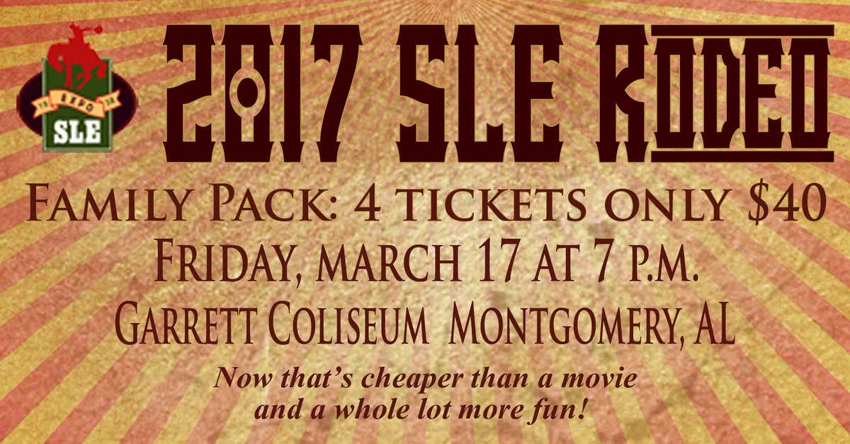 SLERodeo's tweet image. YOU WON'T BELIEVE IT: Family 4-Pack TONIGHT at #SLERodeo17. Purchase four tickets for only $45. (Prices increase $5 on the day of the show.)