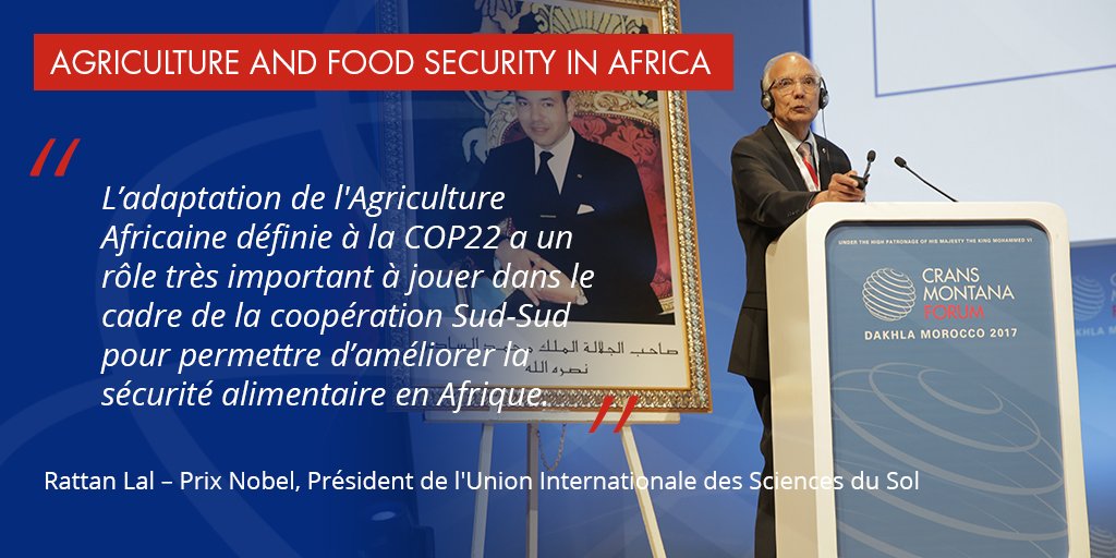 CransMontanaF's tweet image. Rattan Lal : La gestion de l’eau et des sols est critique pour l’adaptation de l'Afrique au changement climatique #Agriclture #CMF17