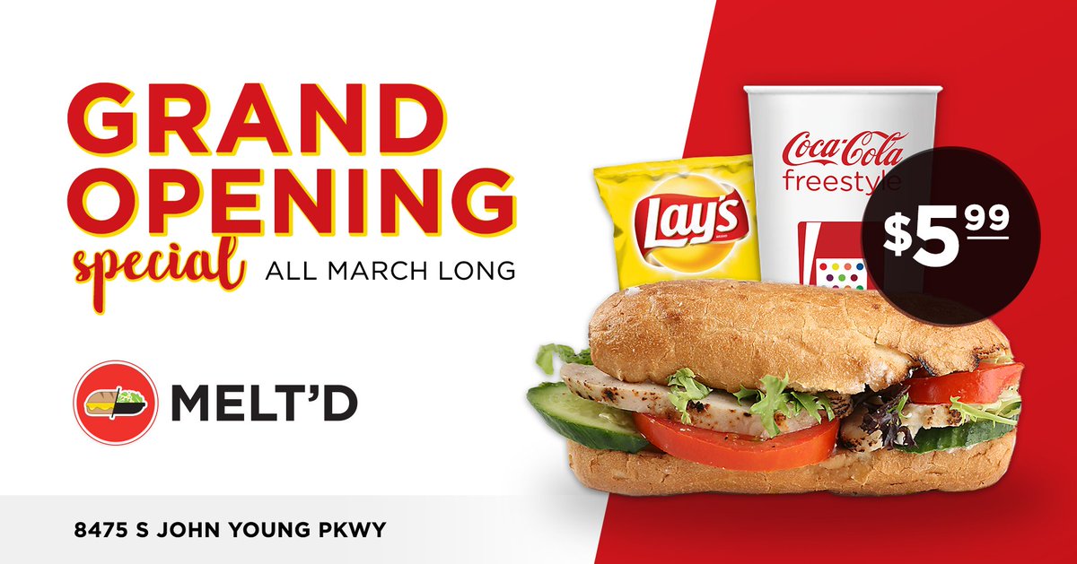 meltedsub's tweet photo. This March go high on taste and low on wallet. Enjoy our grand opening special! https://t.co/QvM6HvXhTS