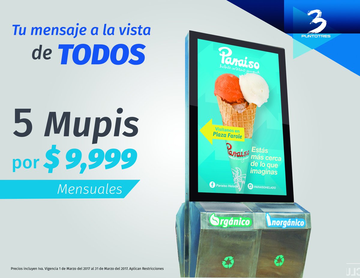 centralmediap3's tweet photo. Acércate a tu clientes y ¡¡Aprovecha nuestra promoción de marzo!!
Tenemos las mejores ubicaciones
#InvierteEnPublicidad
(993)1312974 https://t.co/hOvmmpTvEq