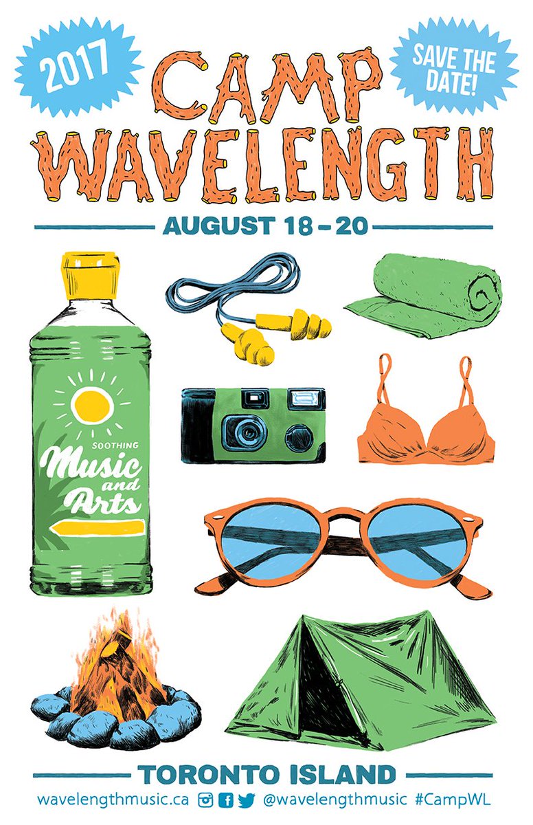 wavelengthmusic's tweet photo. SAVE THE DATE! Camp Wavelength 2017 - August 18-20 @gibraltarpoint #TorontoIsland #CampWL Call for Submissions OPEN: https://t.co/1y14hEp6fD https://t.co/QC4l7DpT7S
