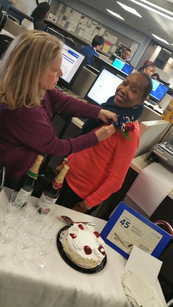 panos_kay's tweet photo. Wow...Donna Jackson celebrates 45 yrs with United Friends
#beingunited #UAIFSbaseIAD https://t.co/2Kw3YOLysP