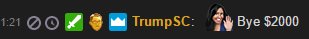 Amaz's tweet photo. Hey @TrumpSC just chickened out on our 1k bet in Arena Leaderboards! #GreaserIsTrump https://t.co/kdMz7TOkKm