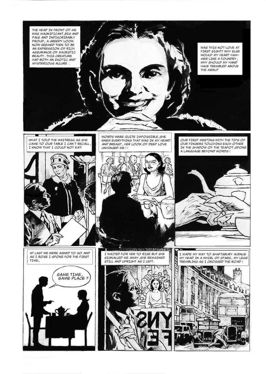 oisinroche's tweet photo. Her is a recent comic i have been working on, finally done, an adaption of a mervyn peake story. https://t.co/ecuTiCdQaw