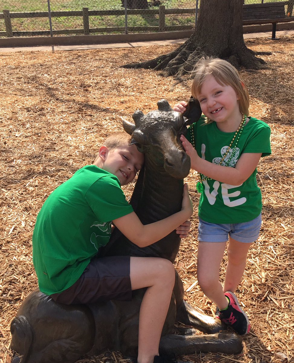 Happy St. Patrick's Day!  Had a great time at the OKC Zoo today.