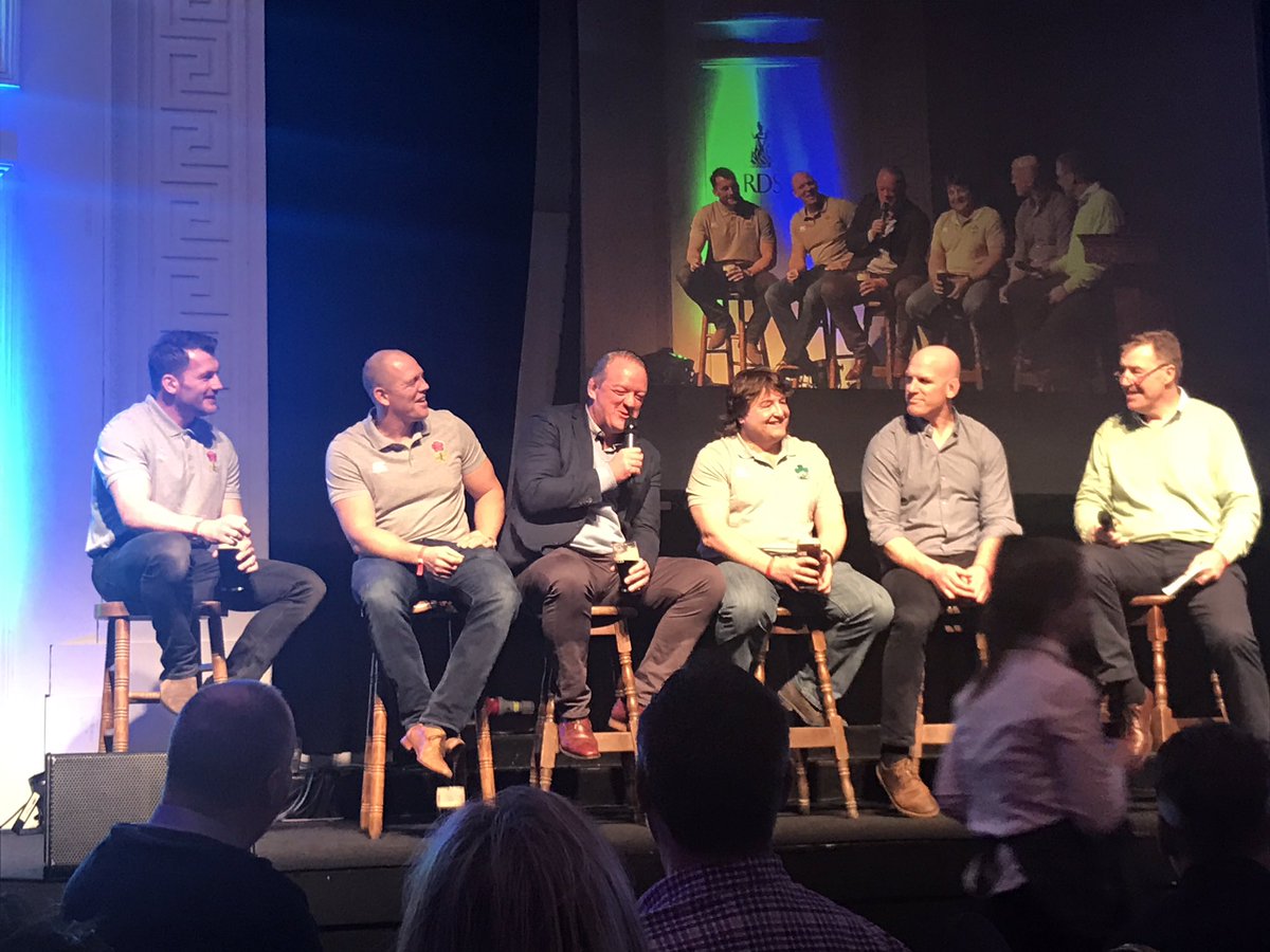 Irish rugby legends and a pint of Guinness. What more could you ask for? #playingforaxel #StPatricksDay