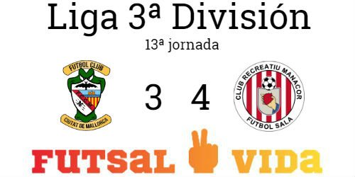 📝 #futsalbalear #3división Un entregadísimo Recreatiu Manacor dobleta a un Ciutat de Mallorca Via Tacciolli gafado → futsalvida.com/competiciones/…