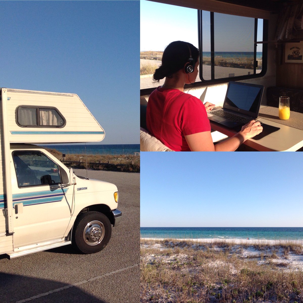 Janehribeiro's tweet photo. My office today... Henderson State Park Beach, Flórida https://t.co/CoqSWNv96l