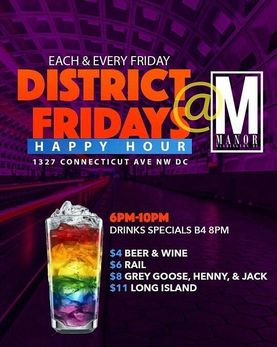 DCGayEvents's tweet image. from @davonhamilton
Bring your friends out and join @IgniteDMV at #DistrictFridays for the… ift.tt/2mc0Z46