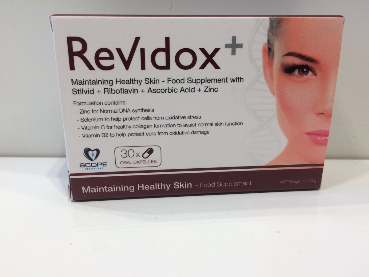 ConefreyPharmac's tweet photo. We are delighted to have @RevidoxIreland in-store - because #beauty begins on the inside #antioxidant #cellageing https://t.co/k5IOyzcigp
