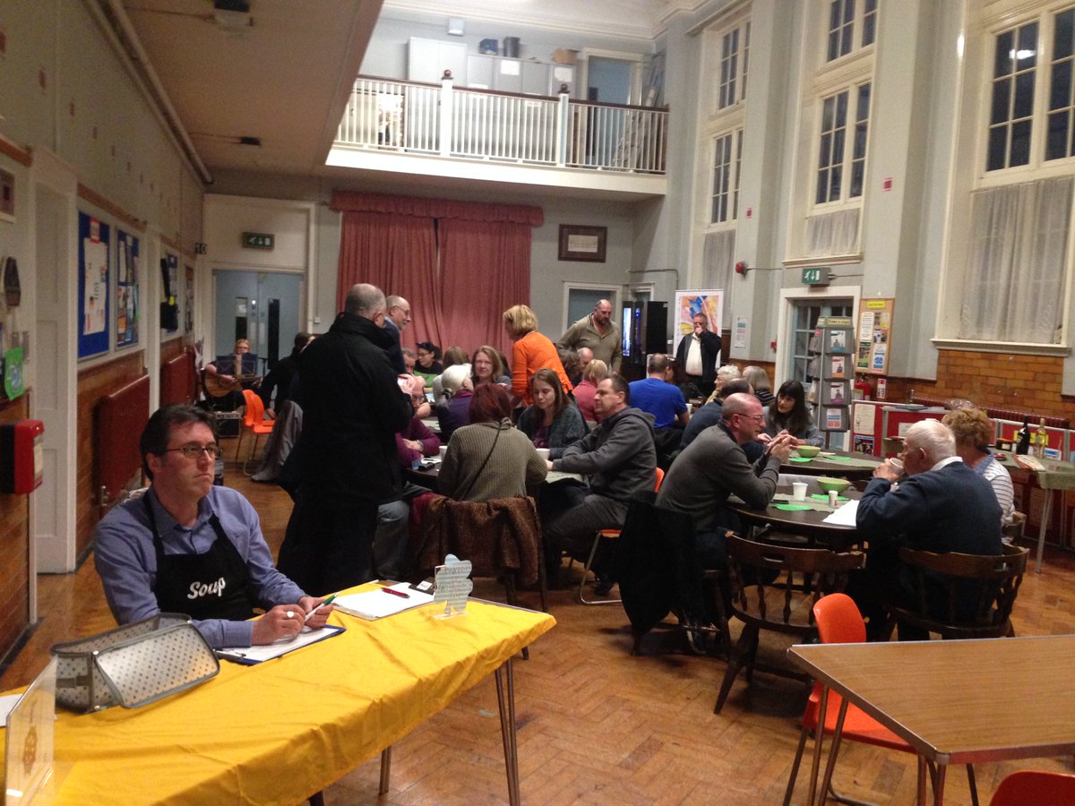<a href="/harwichsoup/">HarwichSOUP</a> we are kicking off supported by @RecycleforEssex no chairs left!