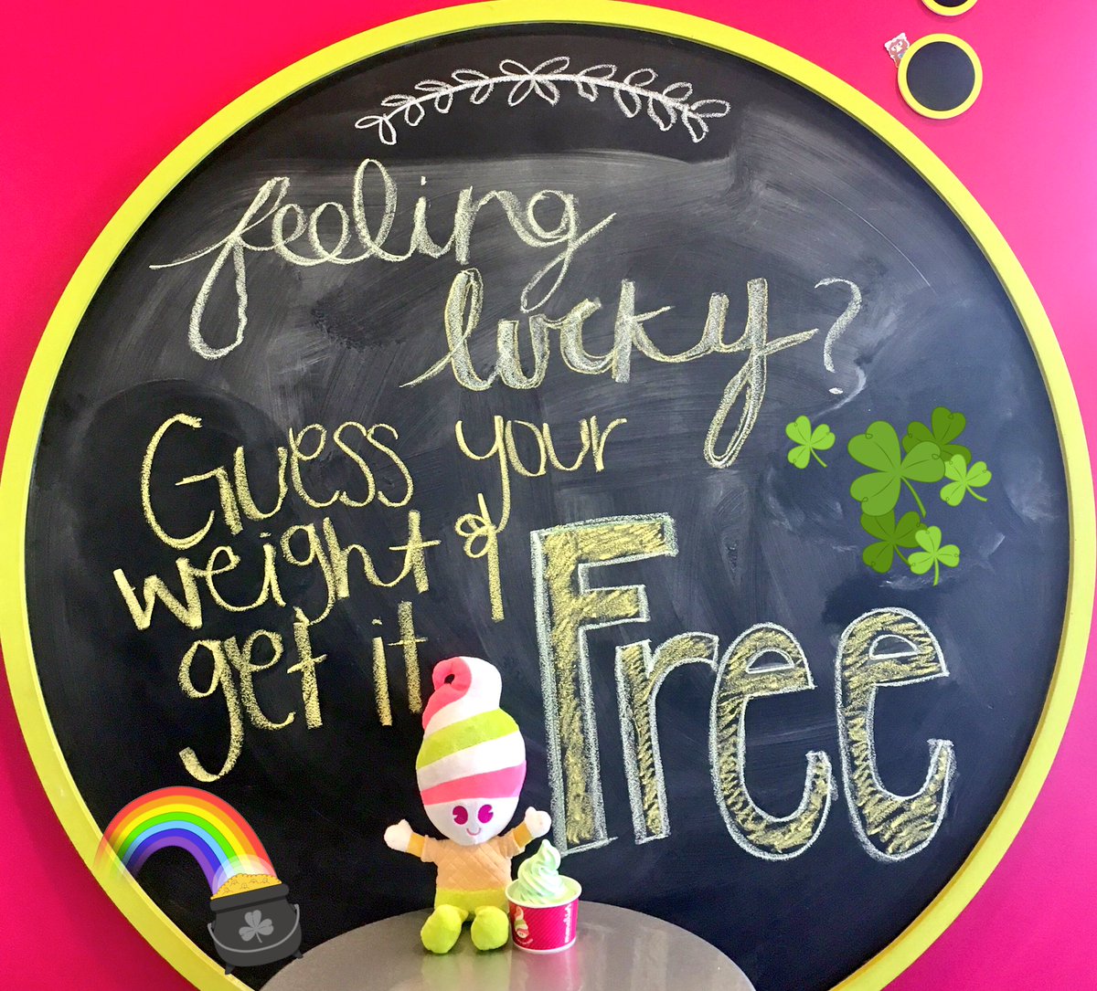 MenchiesGilbert's tweet photo. Today could be your lucky day 🍀 https://t.co/X5doR46T3h