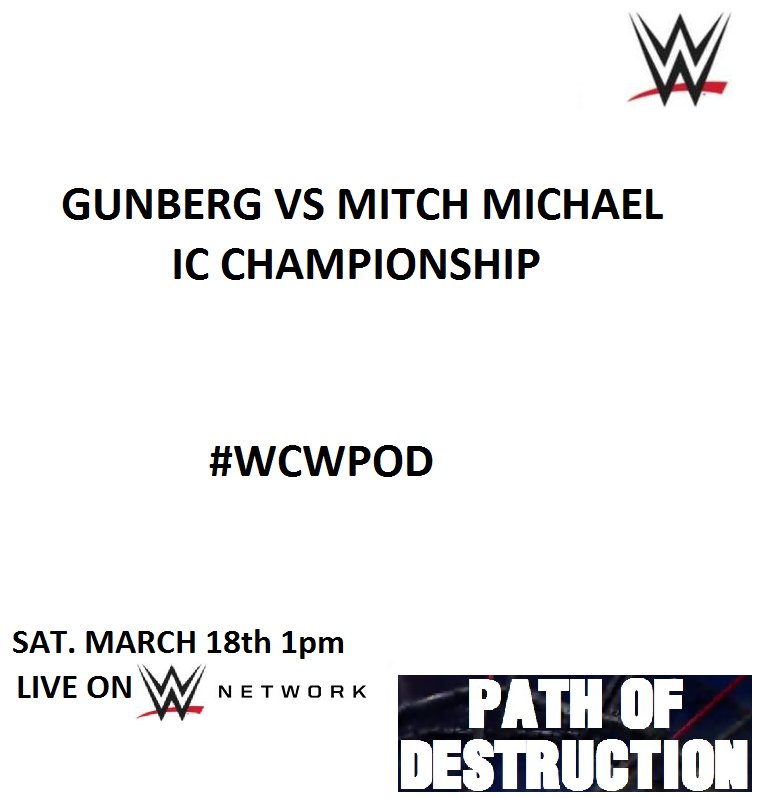 WCW_UK's tweet photo. Could the #CelticWarrior @WCWMitchMichael be your #ICChampion after #WCWPOD or will @OfficialGunberg win? Find out tomorrow 1pm. https://t.co/DEp0TFeXDB