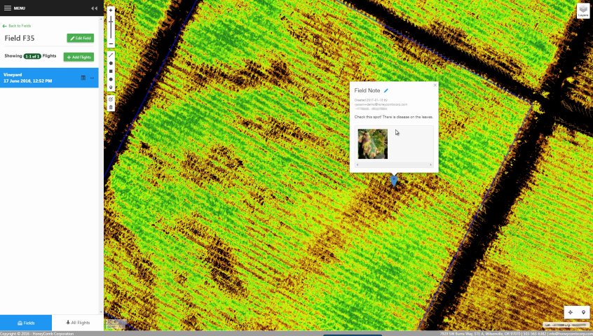Anyone can add notes, annotations, and ground truth photos to any map. Even if you don't have a drone. Try it out! #precisionag #drones