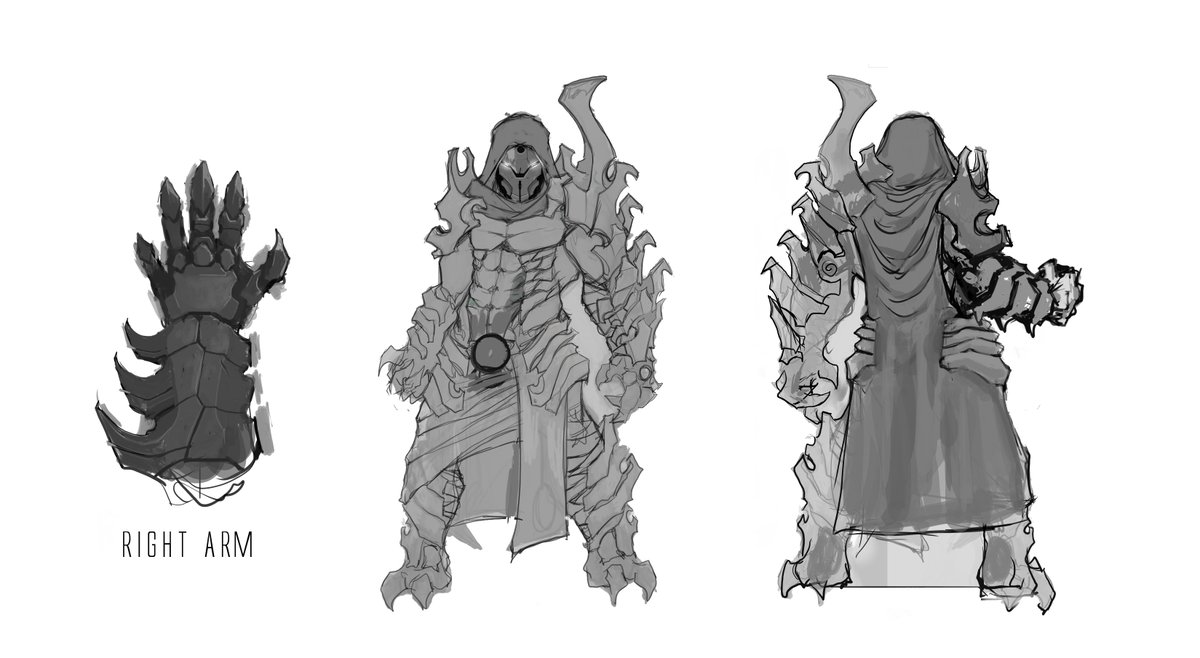 MadGamerStudios's tweet photo. This was the final sketch/outline for the design of our main character in #Ouroboros back in early 2014. Stay tuned 4 +! #gamedev #sketch https://t.co/yEs8qKIyoU