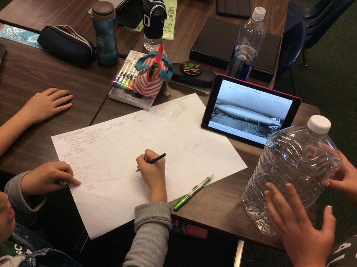 room19pandas's tweet image. Part 2. Designing &amp;amp; creating our very own Hindenburgs! Using videos, photographs, and our Storyworks magazine to draft our blueprints.