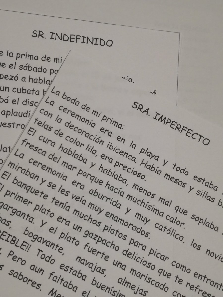 ELEvenBCN's tweet photo. Presentamos al Sr. Indefinido y a la Sra. Imperfecto :) @puntadasconele @APLinguista @nurmuca @Subiunctivus https://t.co/BTgt9v9mWS