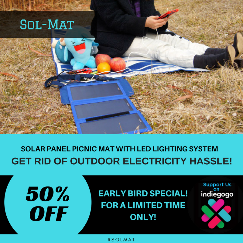 ideabuzzz's tweet photo. Enjoy sustainable #solarenergy with Sol-Mat https://t.co/yBe0gy3j2W #SolMat #picnicmat https://t.co/B4VXqUbztB