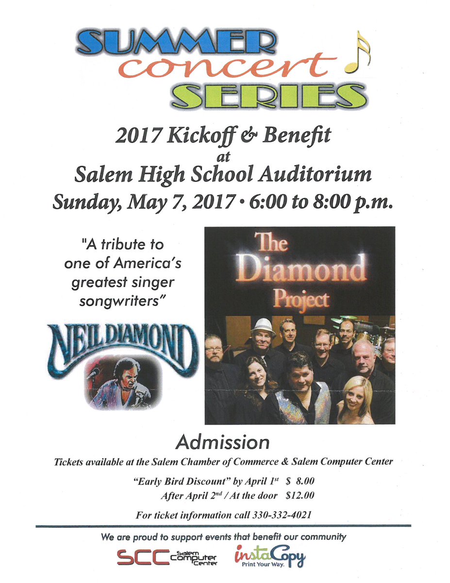 SalemComputer's tweet image. #Event The Diamond Project #Concert #tribute Neil Diamond Tribute