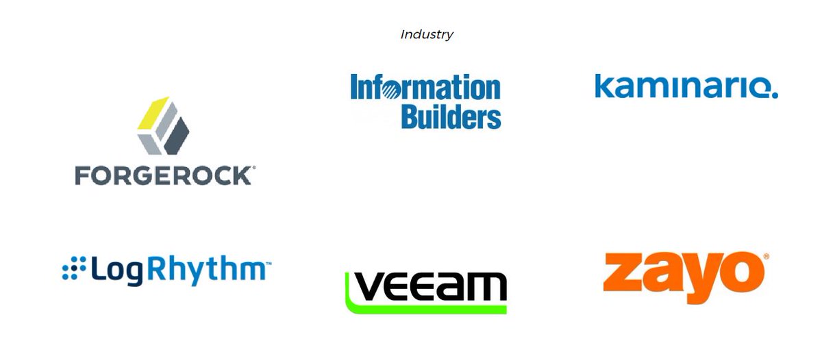 JohndMeyer's tweet photo. Thanks @ColoTechAsn #CLevel2017 Industry Sponsors @ForgeRock @LogRhythm @veeam @infobldrs @KaminarioFlash @ZayoGroup What a #Success ! https://t.co/bttol17XOe