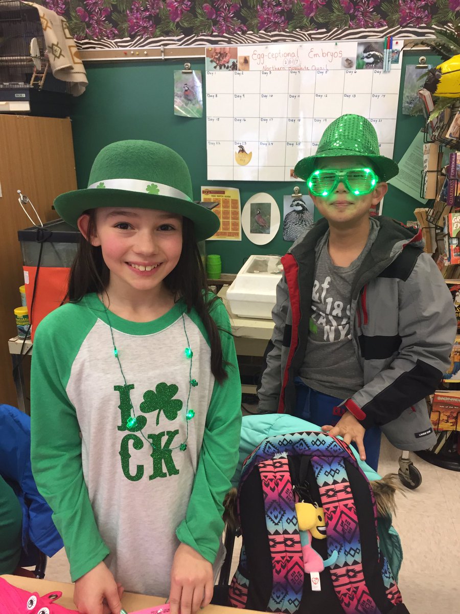 Wild4Class5_4's tweet photo. Happy St. Patrick's Day from some of our leprechauns! #lucky #weeksandgray https://t.co/ujLBXKYGds