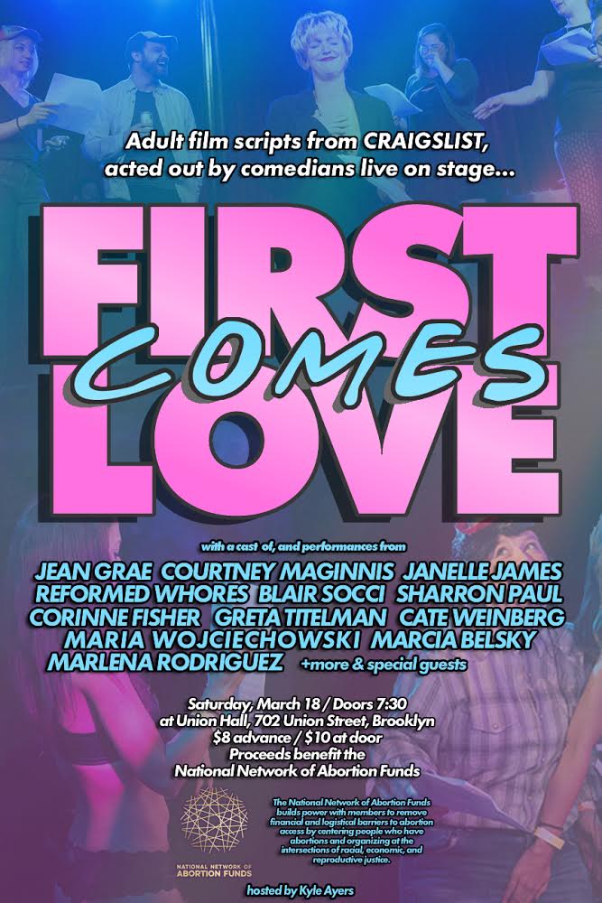 firstcumslove's tweet photo. Great show coming up 2MORROW 3/18! Tix still available. @kyleayers hosts an ALL FEMALE cast raising $$$ for charity. https://t.co/FrTmOjE6YW https://t.co/0d4sOo7Mfj