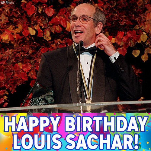 Happy Birthday to Holes writer Louis Sachar! 