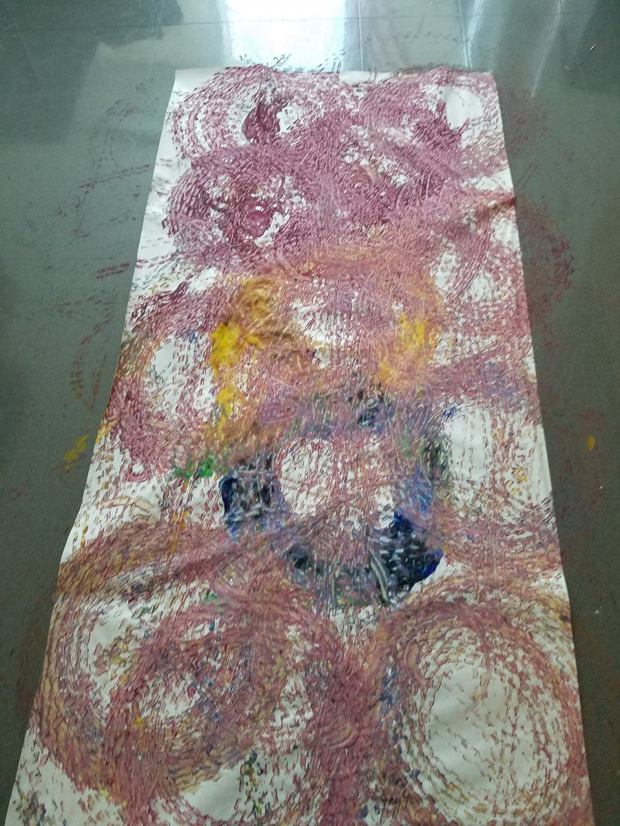 Experimenting with robot art.  Fun way to learn about the design/engineering process!