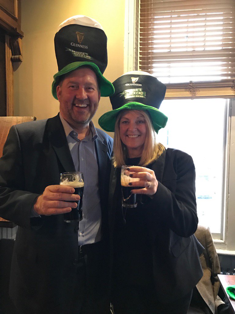 TheKarenBaron's tweet image. #stephensons celebrating #StPatricksDay with #AIB thank you for a lovely day
