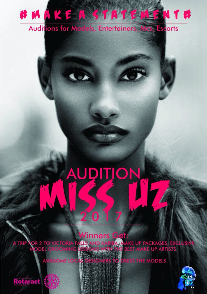 RotaractUz's tweet photo. Come audition for Miss UZ next week  models,MC and entertainers 

Come and make a statement https://t.co/GixElI65nE