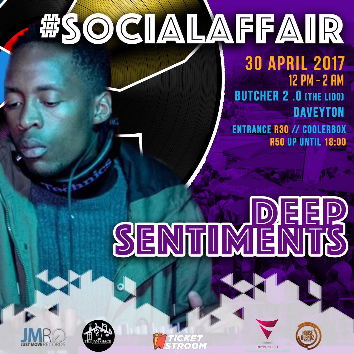 gops_themba's tweet photo. Catch these four underground spinners at the #SocialAffair #SheMissedAStab #Daveyton #TheMusicStaysWinning #Jamshack #deephouse https://t.co/8juDaKQTC8