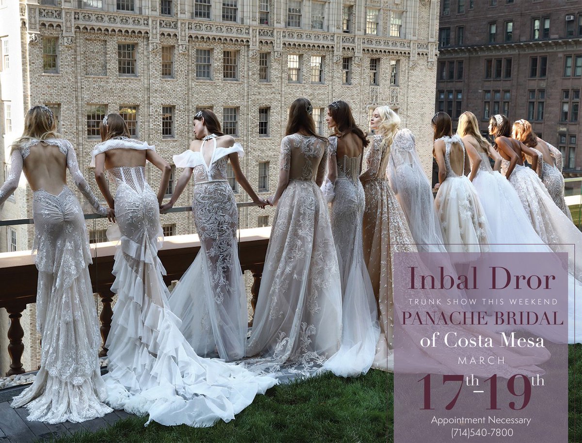PanacheBridal's tweet photo. #inbaldror #trunkshowweekend @InbalDror https://t.co/5n9t1npdrI
