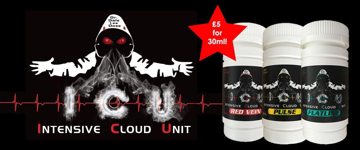 Justejuice's tweet photo. Intensive Cloud Unit - £5 for 30ml.  0mg, 3mg, 6mg - https://t.co/qyIpyvJkq5 https://t.co/fub9de7KUJ