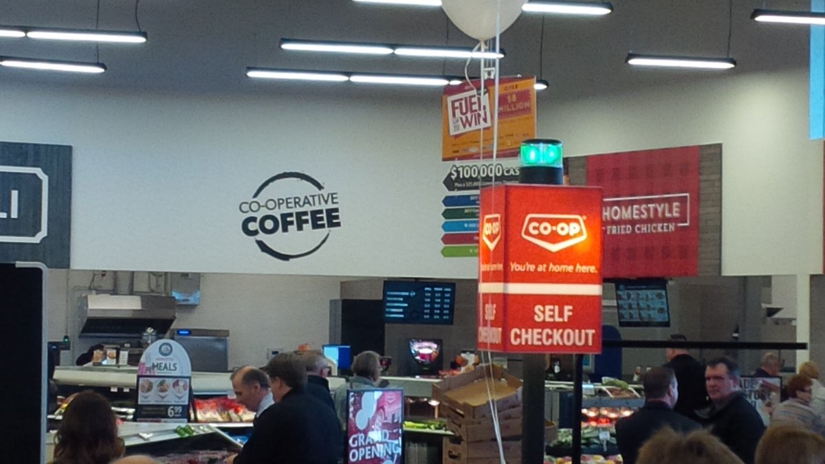 HUSE59's tweet photo. Check out this awesome sign at the new @centralabcoop location in Red Deer! #CooperativeCoffee #COOPSRule https://t.co/eIE5jbyWkx