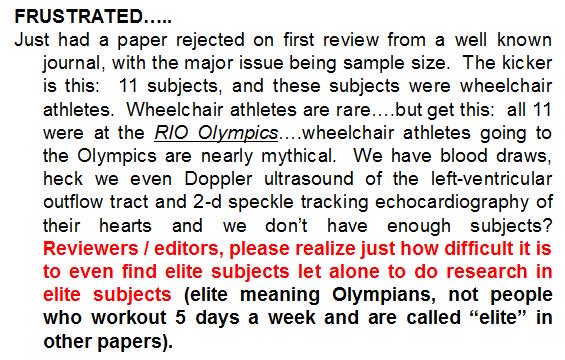 FRUSTRATED....journal reviewers/editors, please consider my rant for the day....