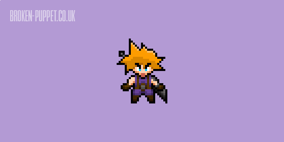 broken_puppet's tweet photo. I went back and updated a #pixelart I did over a month ago. #cloud is looking fresh! #finalfantasy7

Original: https://t.co/V7OvGTb7mY https://t.co/GMwQQy5mpe