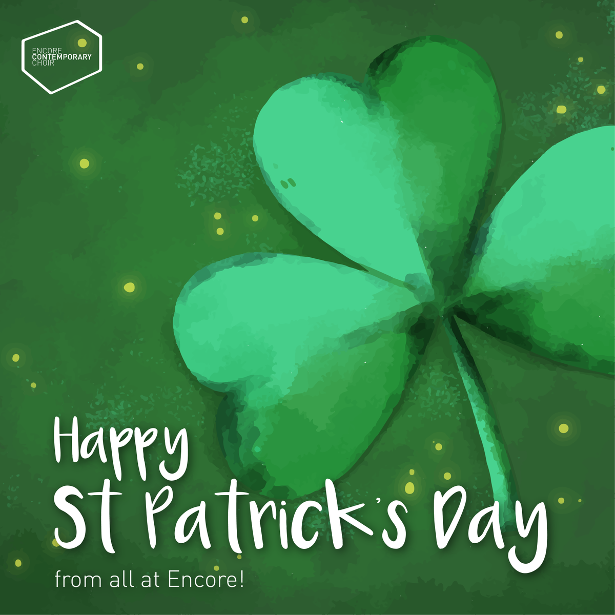 Happy Saint Patrick's Day from all at #TeamEncore! Hope everyone has a great day, and manages a wee song or two!

#StPatricksDay #ireland