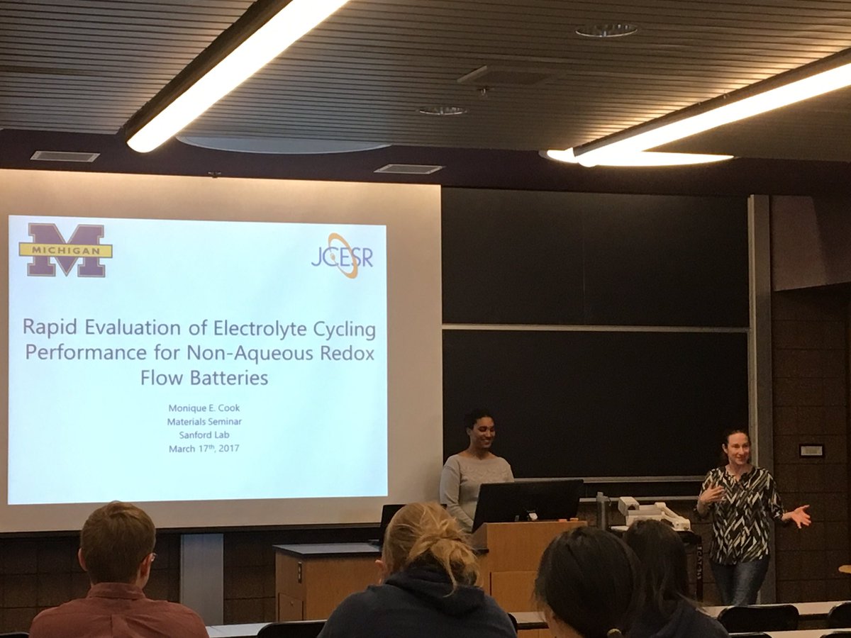 Sanford_Lab's tweet photo. Great talk from Monique today at the Materials Student Seminar! #teambattery https://t.co/XBAZzH0IMH
