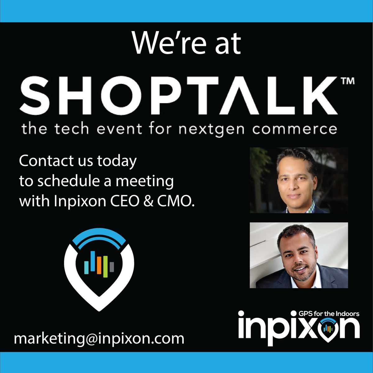 _INPX's tweet photo. Ready to hear a new story? We're at #ShopTalk starting Sunday - contact us to chat about retail locationing, customer journey, more! https://t.co/cpzuOHx15F