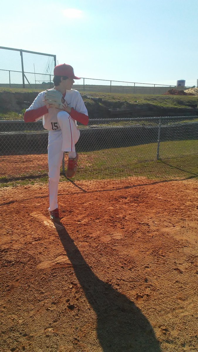 baseball_nca's tweet photo. Starting pitcher @thorntondykes warming up for tonight's matchup vs. JDA https://t.co/O71ftJIXVi