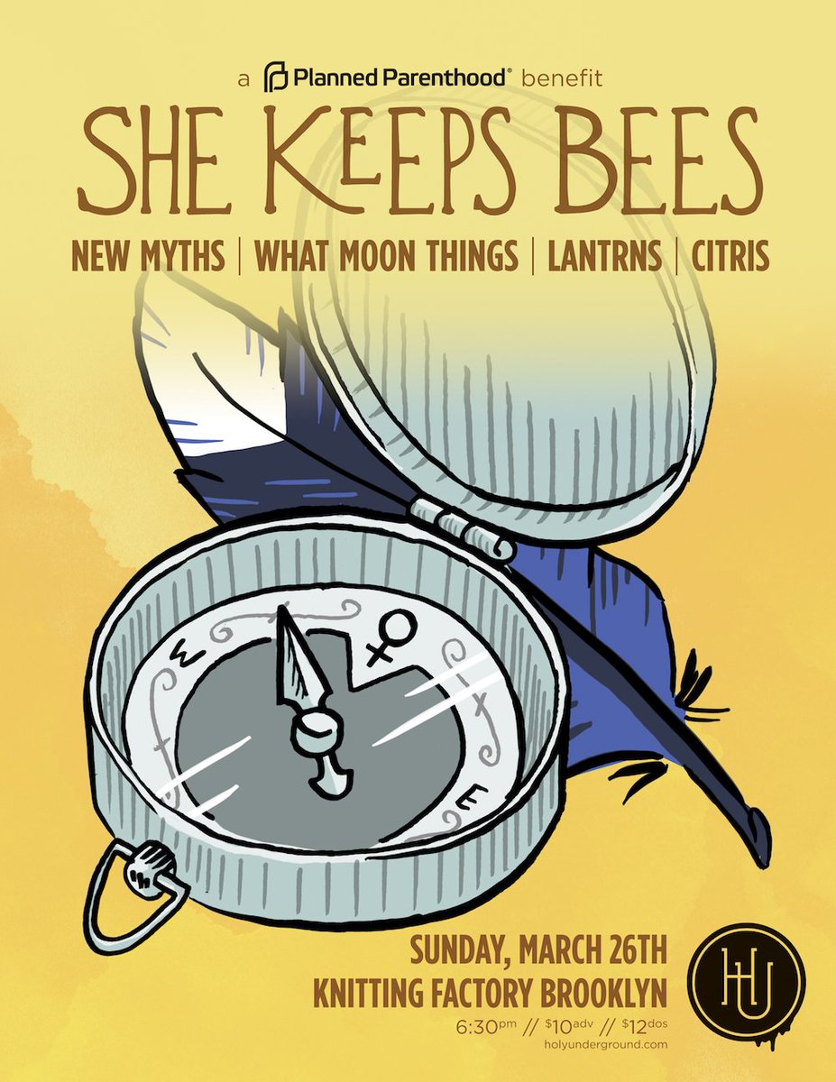 KnitFactoryNYC's tweet photo. Good news! @LANTRNS @citrismusic and @WhatMoonThings have been added to #PlannedParenthood benefit on 3.26! https://t.co/8nplWY0QjO https://t.co/1prZEUba7s